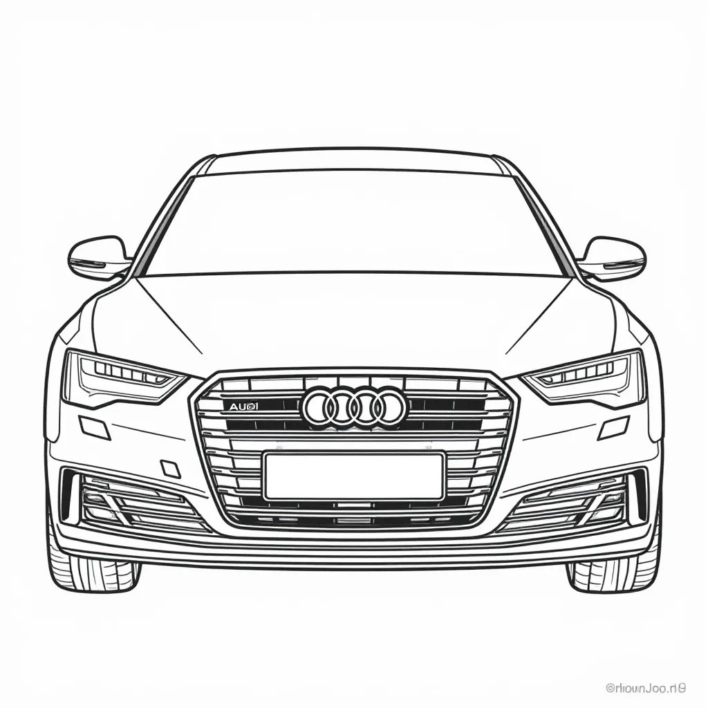 Audi A6 Car Coloring Page