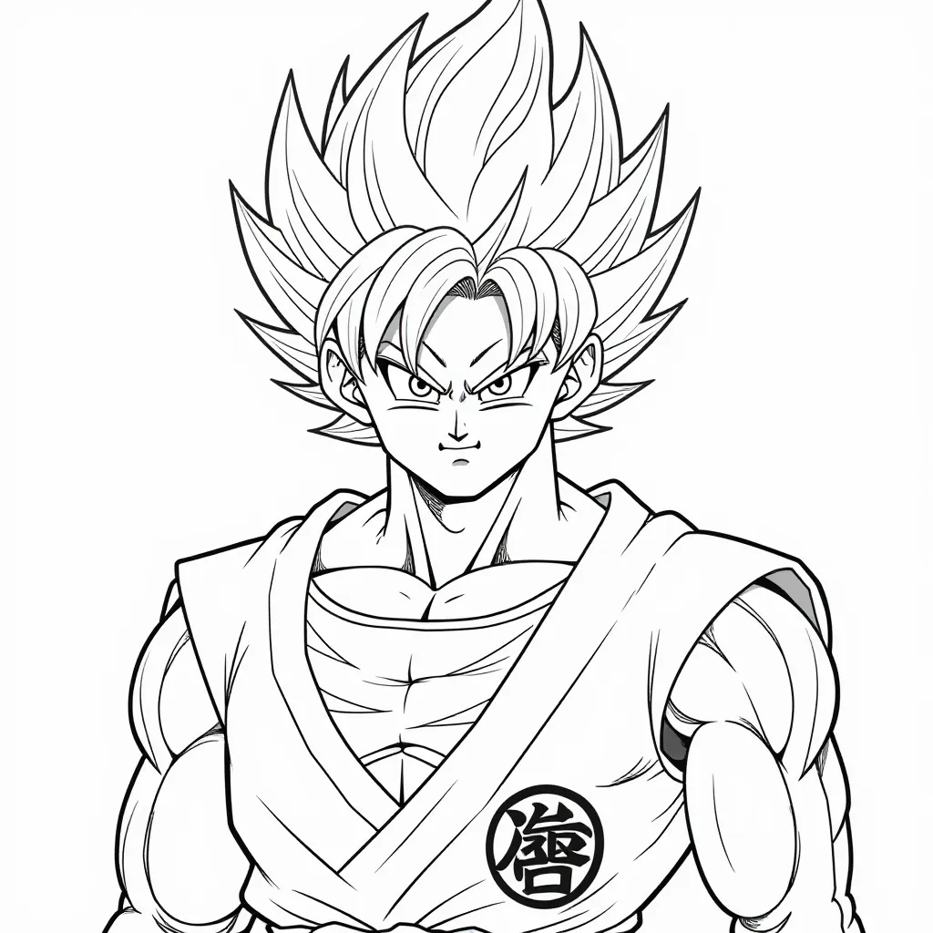 Goku Super Saiyan Coloring Page