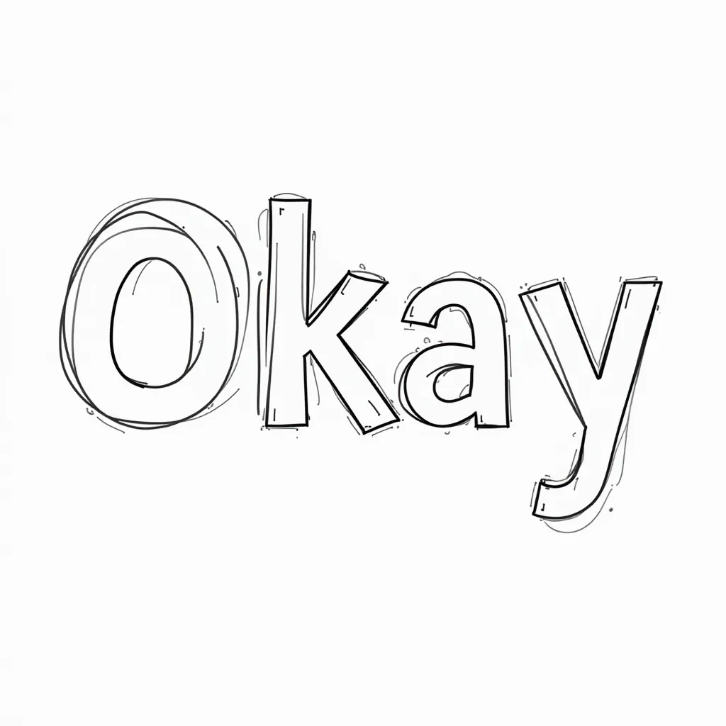 Okay Doodle Coloring Page