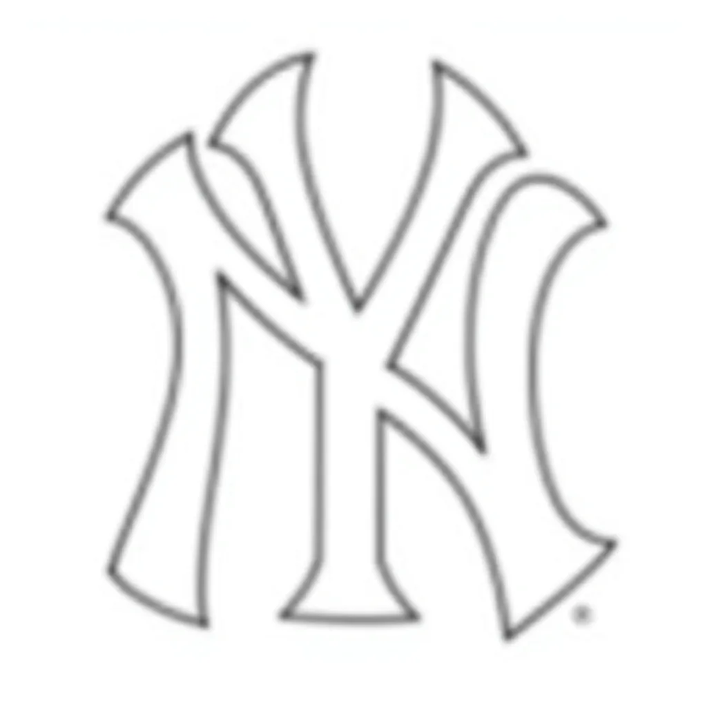 New York Yankees Logo Coloring Page